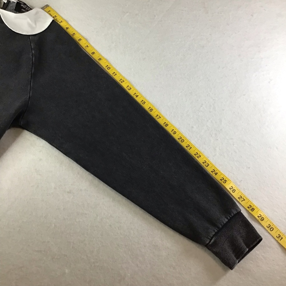 Hello Kitty Forever 21 Charcoal Sweatshirt with White Collar - Picture 12 of 12